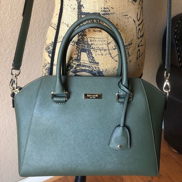 kate spade olive green purse